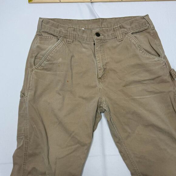 Carhartt Tan Work Pants Relaxed Fit Men’s Size (See Measurements) - Picture 4 of 7